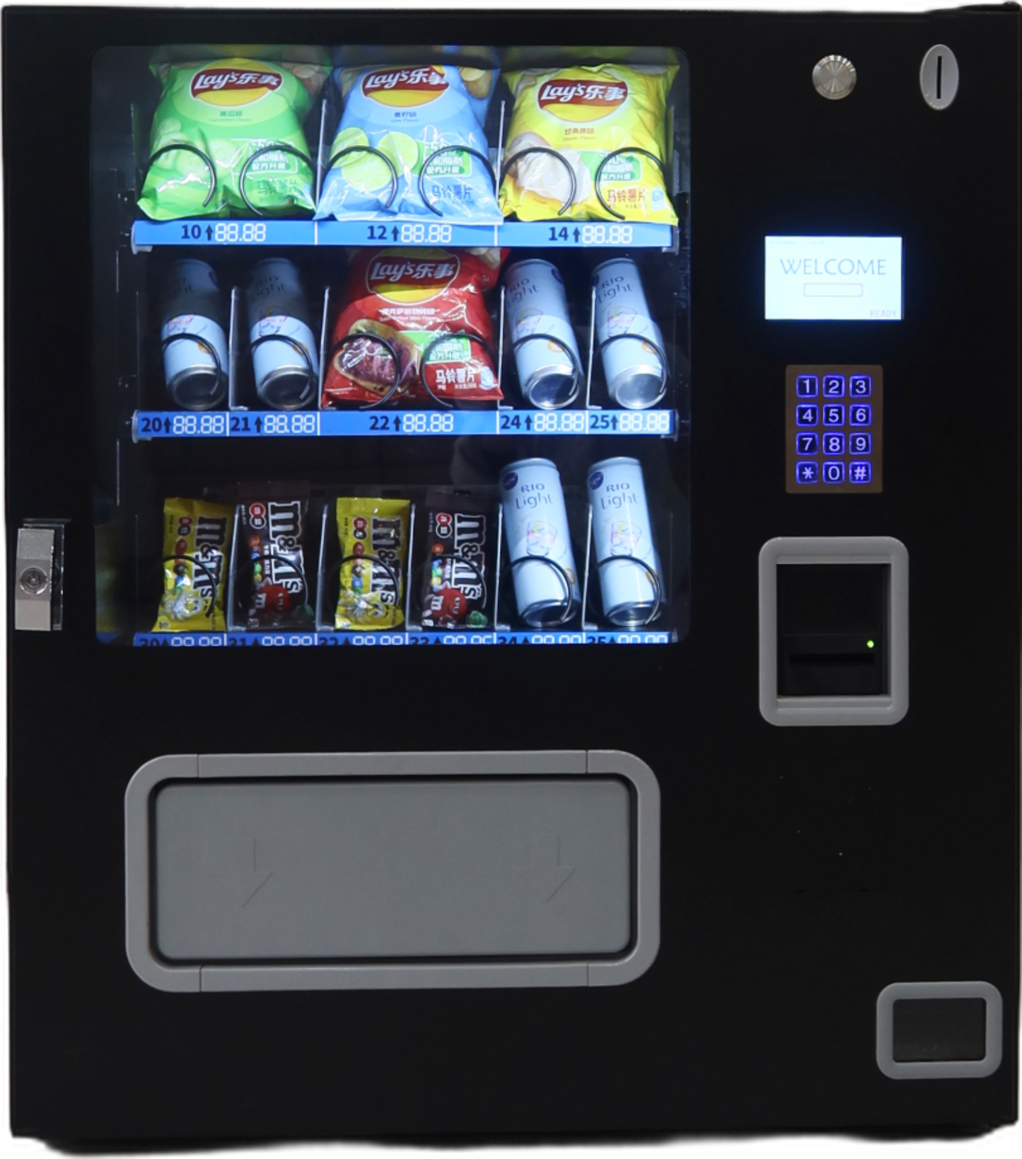 EPEX G318 Table Top Snack Vending Machine with LED Glass Front
