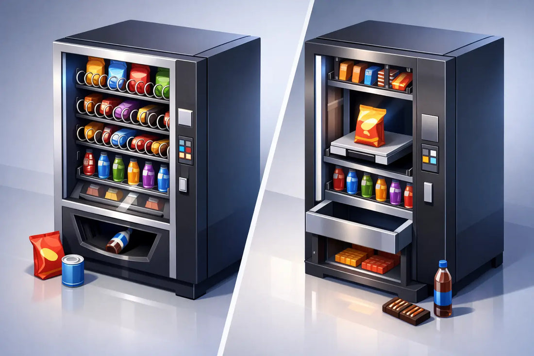 Spiral Vending vs Elevator Delivery Compared