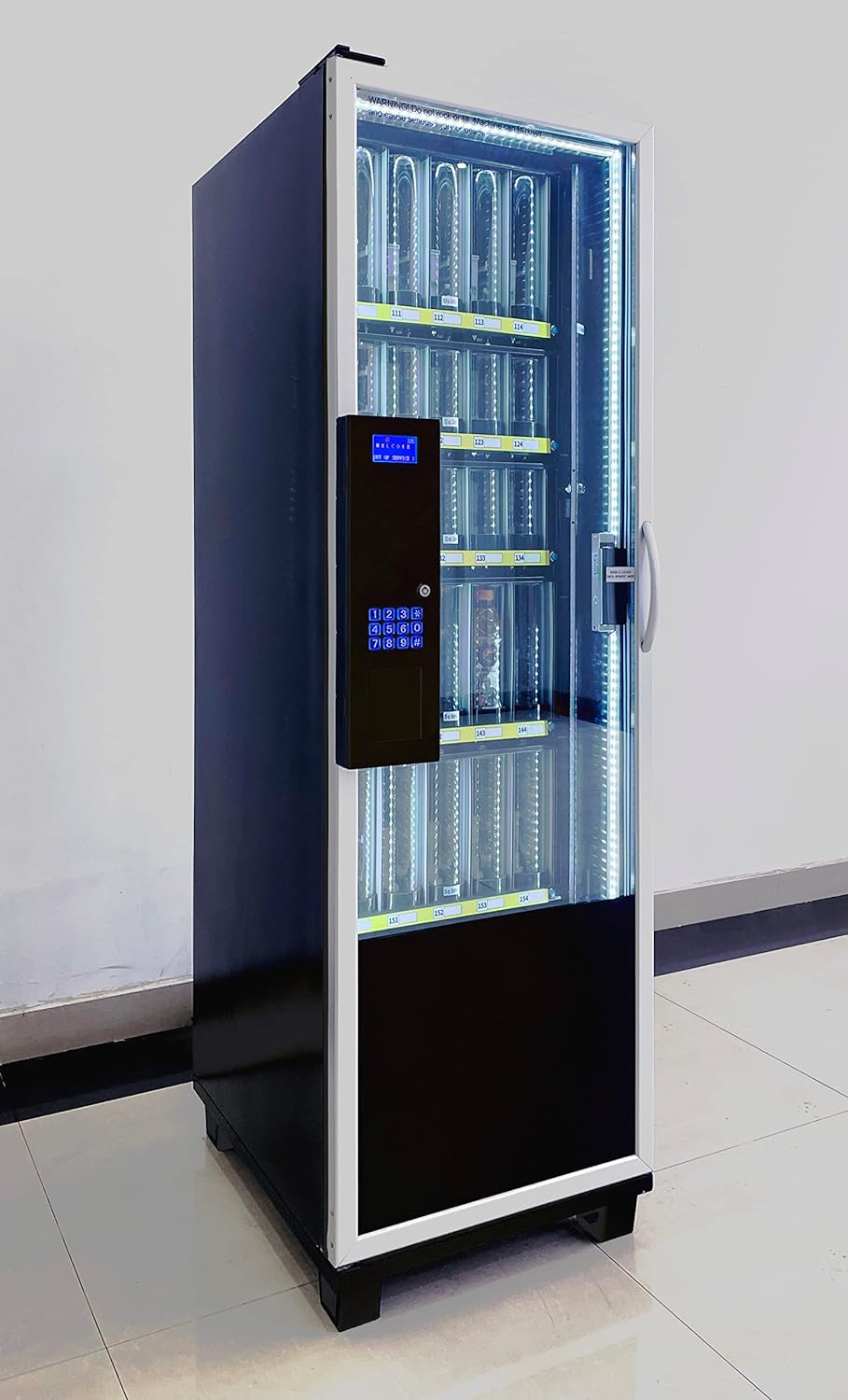 EPEX R525 Compact Slim Cashless Refrigerated Beverage Vending Machine with Open Door Pickup