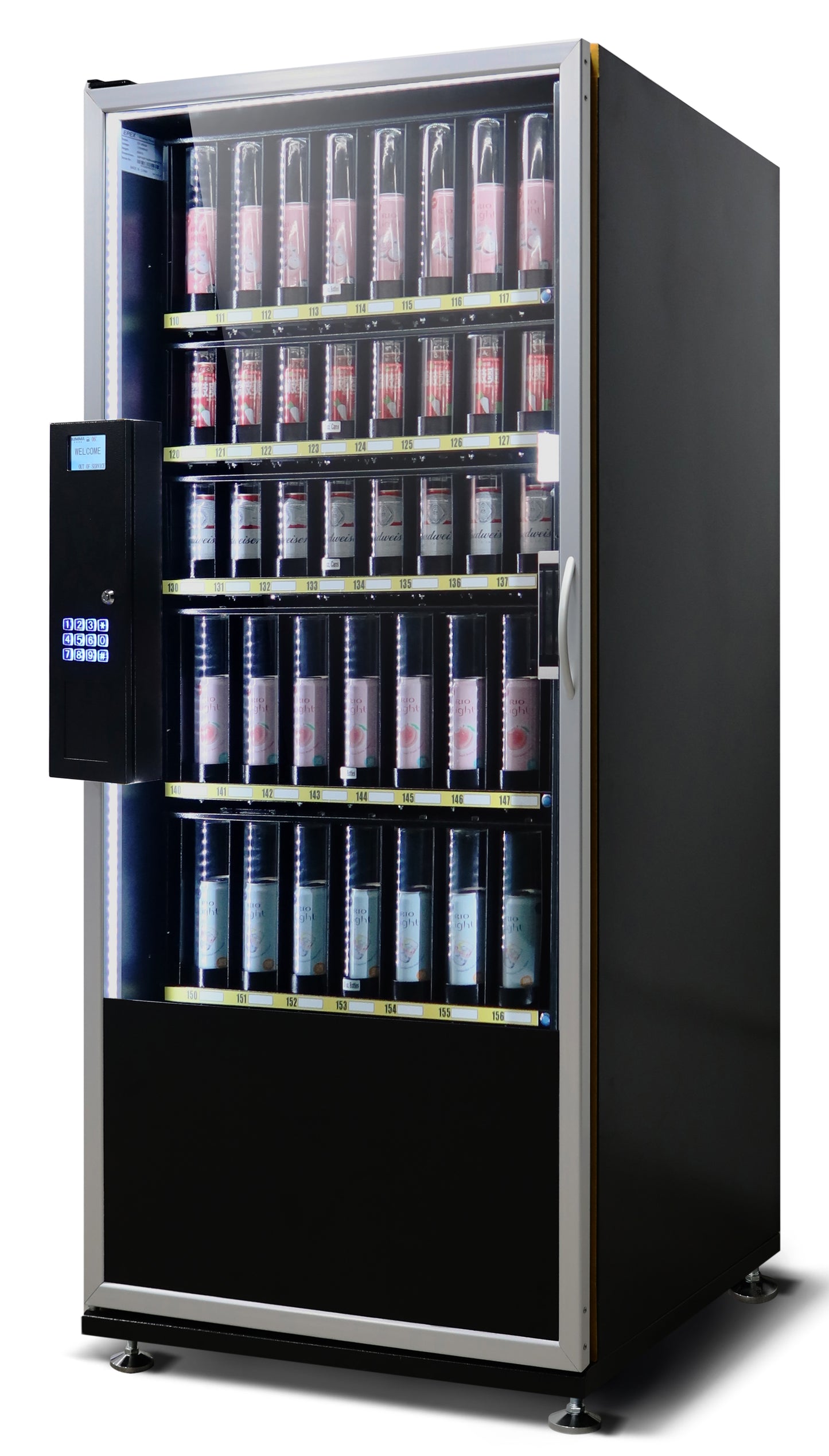 EPEX R654 Large Cashless Refrigerated Beverage Vending Machine with Open Door Pickup